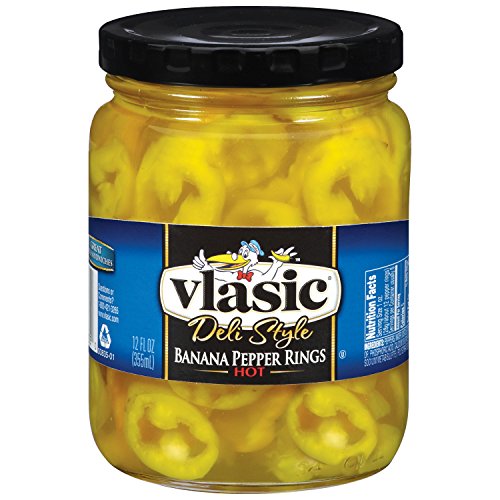 Vlasic Deli Style, Banana Pepper Rings, Hot, 12 Ounce Pack Of 6