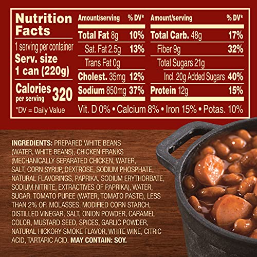 Van Camps Smoked Hickory Beanee Weenee, Hickory Beans &Amp; Hot Dog