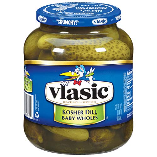 Vlasic Kosher Dill Whole Pickles, Keto Friendly, 32 Fl Oz