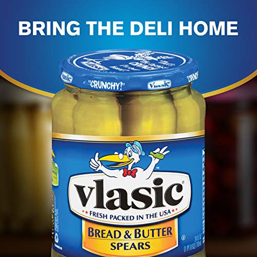 Vlasic Bread &Amp; Butter Pickle Spears, 24 Oz