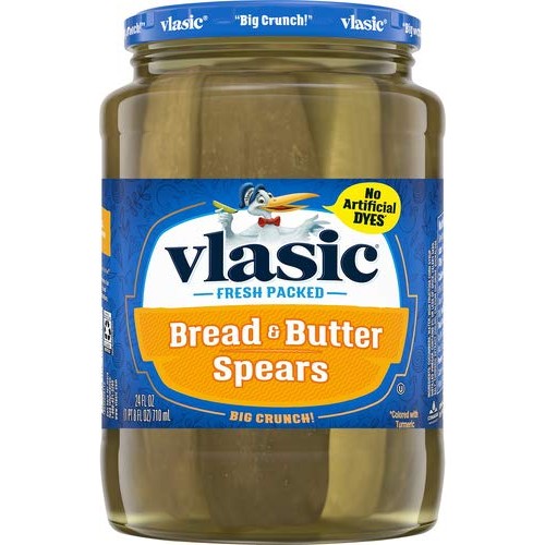 Vlasic Bread &Amp; Butter Pickle Spears, 24 Oz
