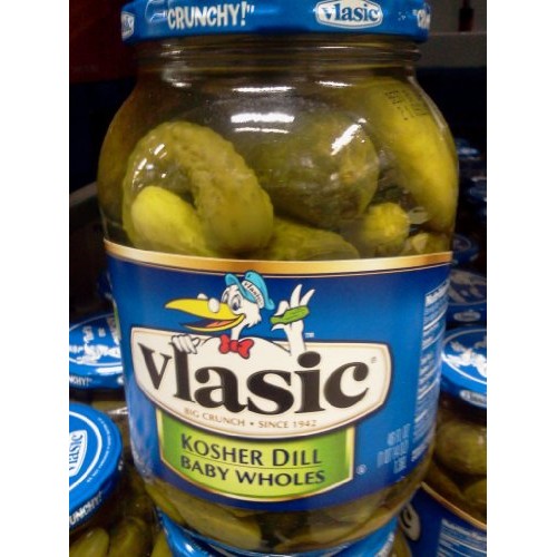 Vlasic Kosher Dill Baby Whole Pickles 46 Oz