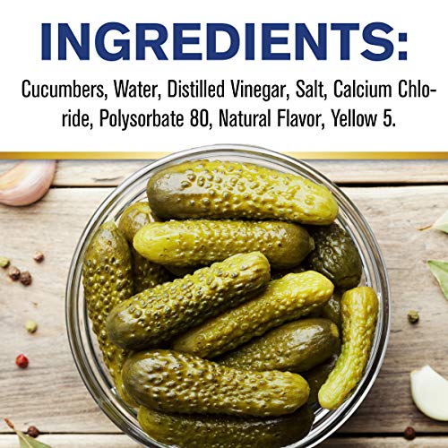 Vlasic Kosher Dill Baby Whole Pickles, Keto Friendly, 6 - 46 Fl