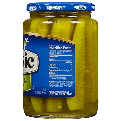 Vlasic Kosher Dill Pickle Spears, 24 Oz, 3 Pk