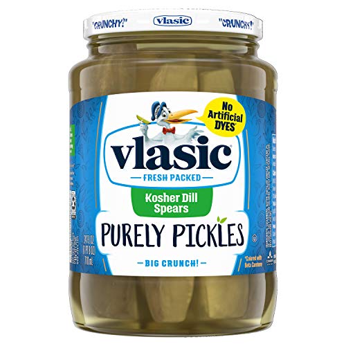 Vlasic Purely Pickles Kosher Dill Pickle Spears, Keto Friendly,