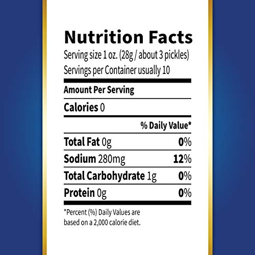 Vlasic Snackmms Kosher Pickles Dill Minis, Keto Friendly, 6 - 1