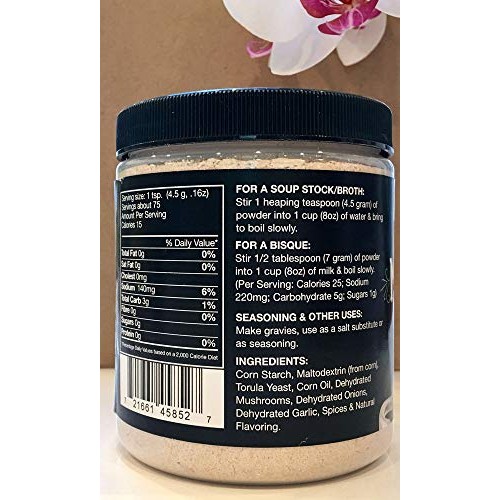 Vogue Cuisine Mushroom Soup &Amp; Seasoning Base - Low Sodium &Amp; Glut