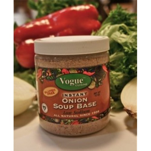Vogue Cuisine Onion Soup &Amp; Seasoning Base 12Oz - Low Sodium, Glu