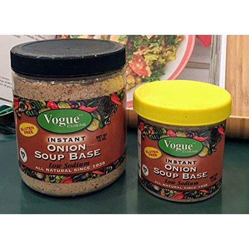 Vogue Cuisine Onion Soup &Amp; Seasoning Base 12Oz - Low Sodium, Glu