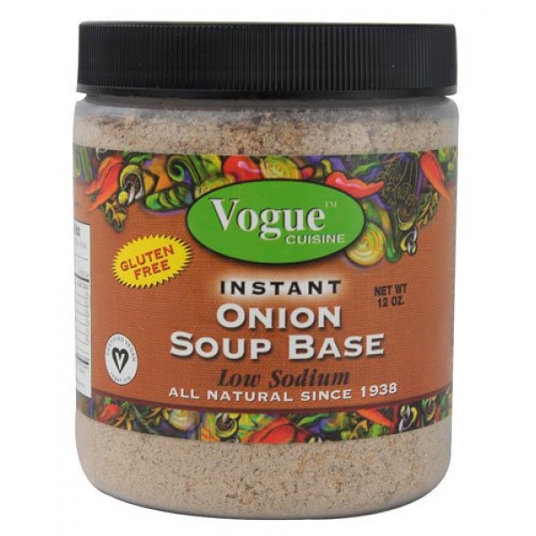 Vogue Cuisine Onion Soup &Amp; Seasoning Base 12Oz - Low Sodium, Glu