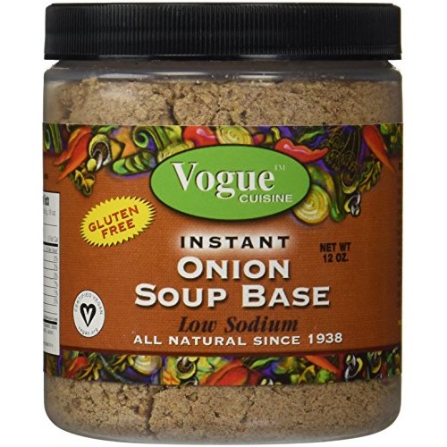 Vogue Cuisine Onion Soup &Amp; Seasoning Base 12Oz - Low Sodium, Glu