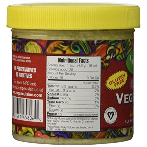 Vogue Cuisine Vegetable Soup &Amp; Seasoning Base 4Oz Vegebase, Veg