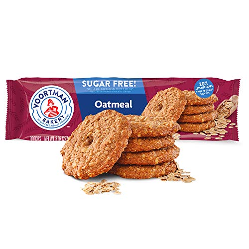 Voortman Bakery, Sugar Free Oatmeal Cookies, 8 Oz. Bag, Pack Of