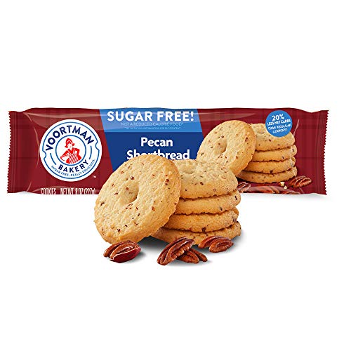 Voortman Bakery Sugar Free Pecan Shortbread Cookies, 8 Oz., Pack