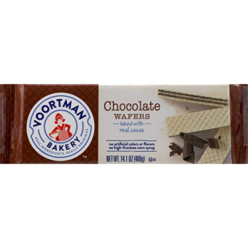Voortman, Chocolate Wafers, 14.1 Oz. Pack Of 4