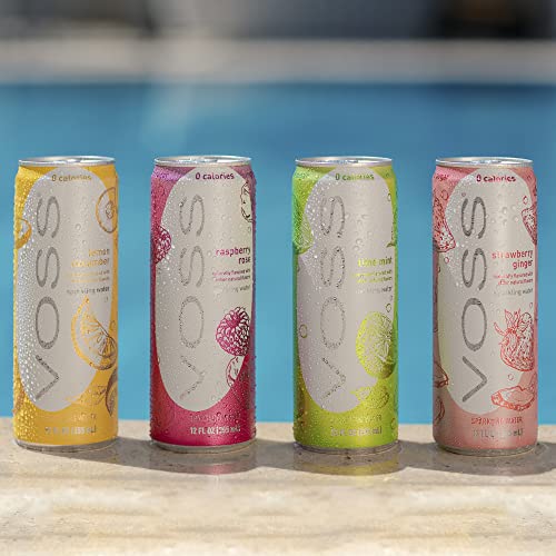 VOSS Lime Mint Flavored Sparkling Water – Unsweetened, Zero Calo...
