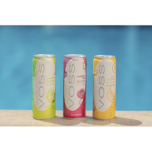VOSS Lime Mint Flavored Sparkling Water – Unsweetened, Zero Calo...