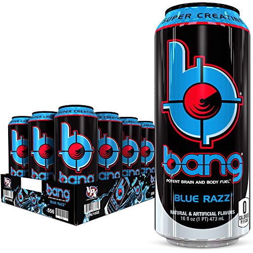 Vpx Bang, Blue Razz, 16 Fl Oz 12 Count