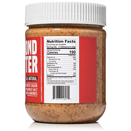 Vör Pure Almond Butter 11Oz | Only One Ingredient | No Sugar,