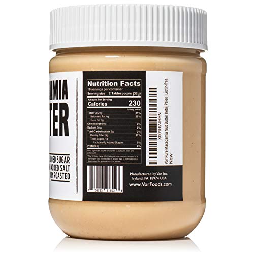 Vör Pure Macadamia Nut Butter Spread 11Oz | Only One Ingredien