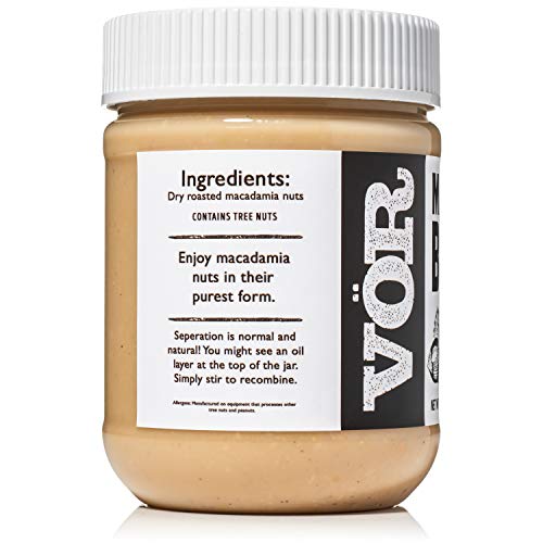 Vör Pure Macadamia Nut Butter Spread 11Oz | Only One Ingredien