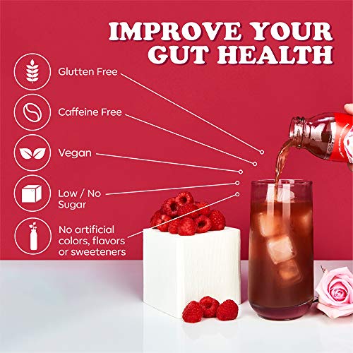 Waku Iced Tea - Unsweetened Raspberry Rose - All Natural Herbal