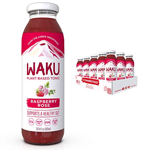 Waku Iced Tea - Unsweetened Raspberry Rose - All Natural Herbal