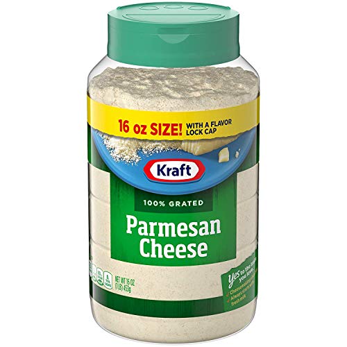 Kraft Parmesan Grated Cheese Shaker 16 Oz Bottles, Pack Of 6