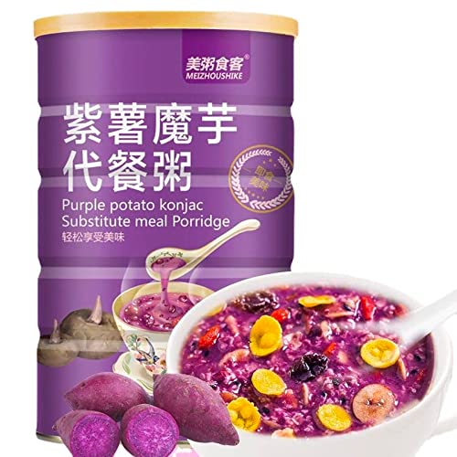 Purple Potato Congee 500g*1 can，紫薯魔芋代餐粥Tremella Instant ...