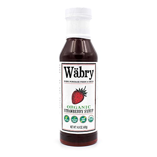 Wäbry Organic Syrup 14.9 Oz Strawberry Bpa-Free Plastic