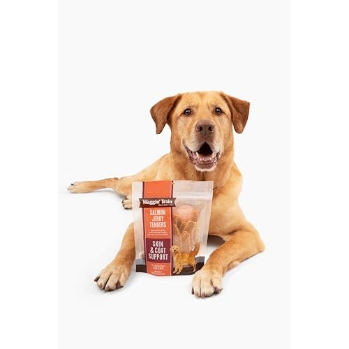 Waggin' Train Salmon Jerky Tenders for Skin & Coat Support for D...