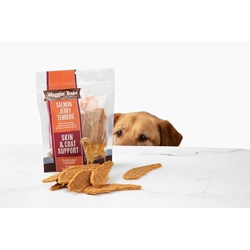 Waggin' Train Salmon Jerky Tenders for Skin & Coat Support for D...