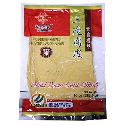 三邊腐竹 All Natural Dried Soy Bean Curd Tofu Sheet - 10Oz Pa