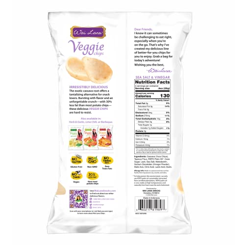 Wai Lana Veggie Chips - Gluten Free, Non-GMO, Vegan, Zero Trans ...