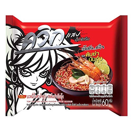 Wai Wai Quick Ramen Style Instant Thai Noodle Variety 24 Pack, T