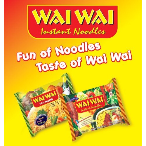 Wai Wai Instant Noodles, Veg Marsala Flavored, 2.6-Ounce 75G Pac