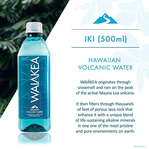 Waiakea Hawaiian Volcanic Water, Naturally Alkaline, 100% Recycl