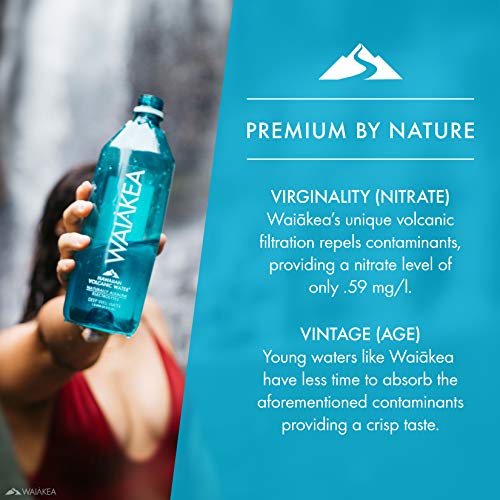 Waiakea Hawaiian Volcanic Water, Naturally Alkaline, 100% Recycl