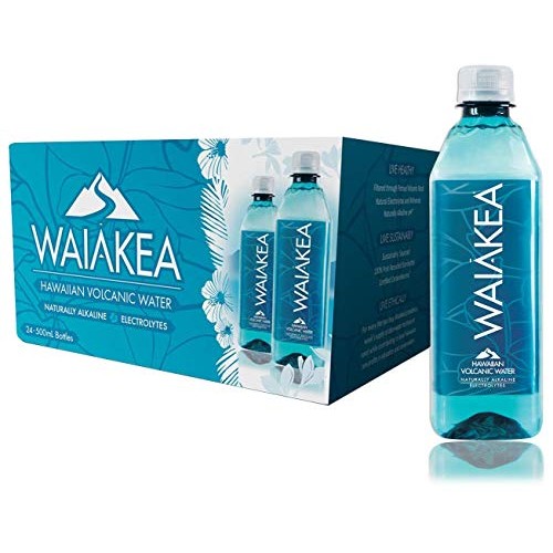 Waiakea Hawaiian Volcanic Water, Naturally Alkaline, 100% Recycl