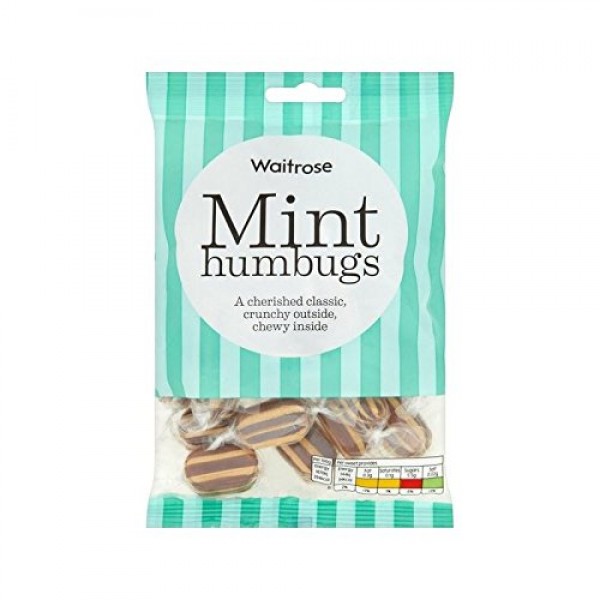 Mint Humbugs Waitrose 225G - Pack Of 6