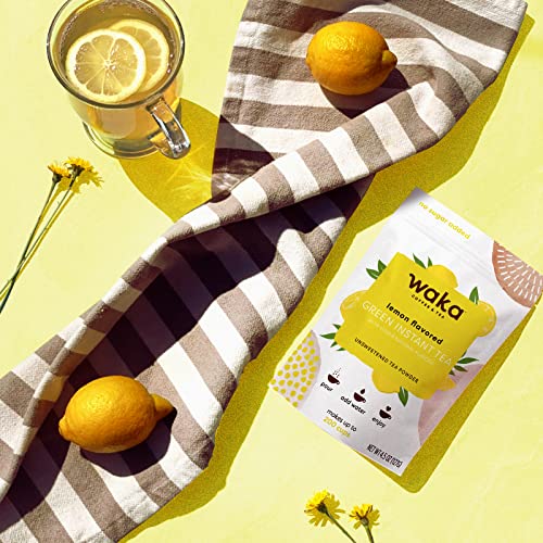 Waka — Lemon Flavored Green Instant Tea Powder — No Sugar Added ...