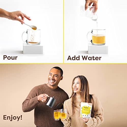 Waka — Lemon Flavored Green Instant Tea Powder — No Sugar Added ...