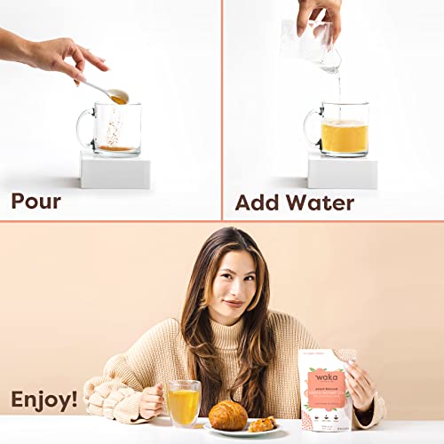 Waka — Peach Flavored Green Instant Tea Powder — No Sugar Added ...