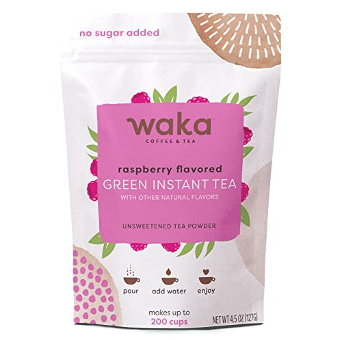 Waka Quality Instant Tea — No Sugar Added & Unsweetened Raspberr...