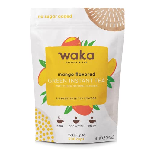 Waka Quality Instant Tea — No Sugar Added & Unsweetened Mango Fl...