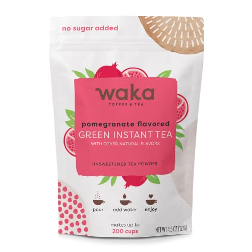 Waka Quality Instant Tea — No Sugar Added & Unsweetened Pomegran...