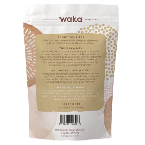 Waka Quality Instant Tea — Unsweetened Black Tea — Indian — 100%...
