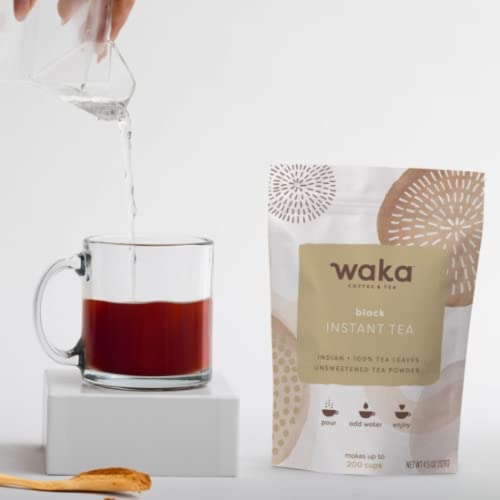 Waka Quality Instant Tea — Unsweetened Black Tea — Indian — 100%...