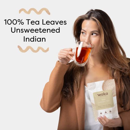 Waka Quality Instant Tea — Unsweetened Black Tea — Indian — 100%...