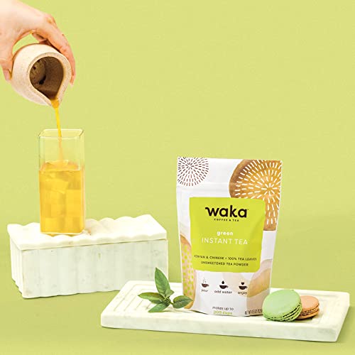 Waka Quality Instant Tea — Unsweetened Green Tea — Kenyan & Chin...